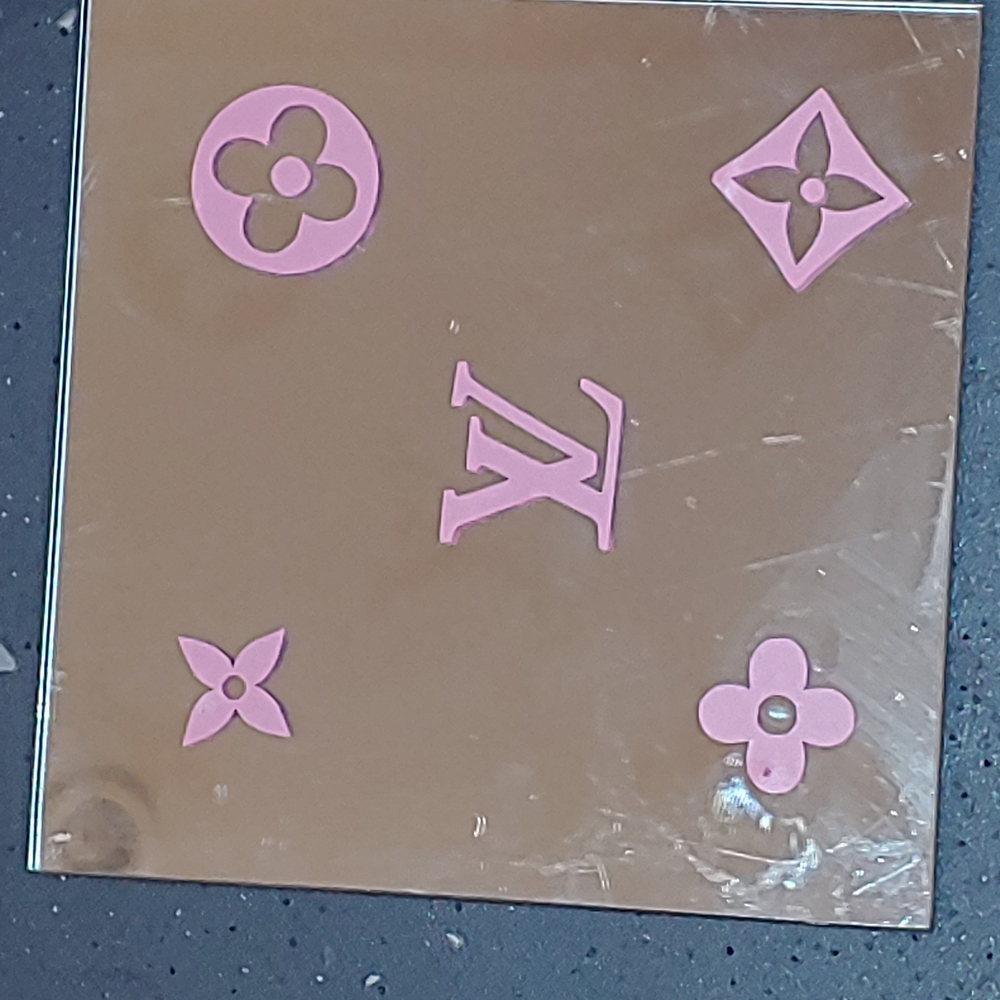 Louis Vuitton Pink Decorative Mirror